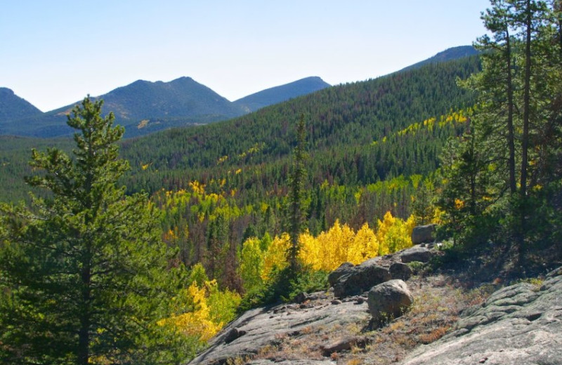 Mountains near Streamside on Fall River.