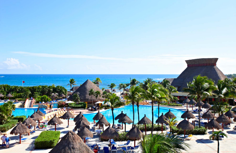 Outdoor pool at Bahia Principe Tulum.