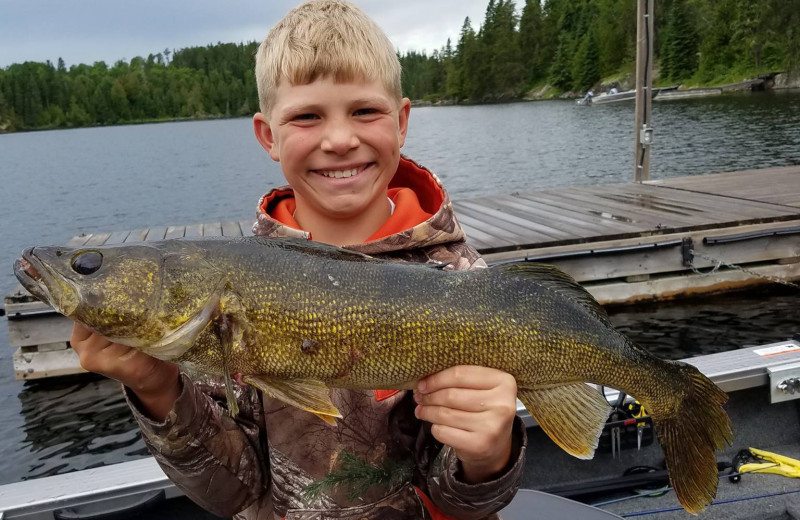 Fishing at Cliff Lake Resorts.