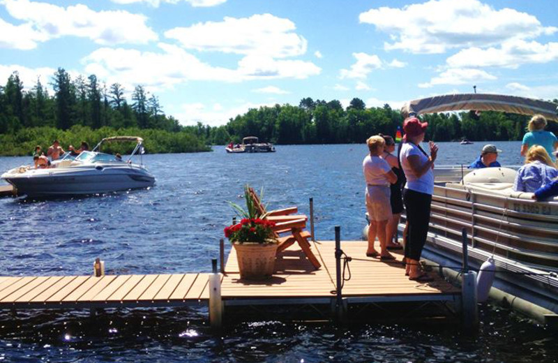 The dock at Chippewa Retreat Resort.