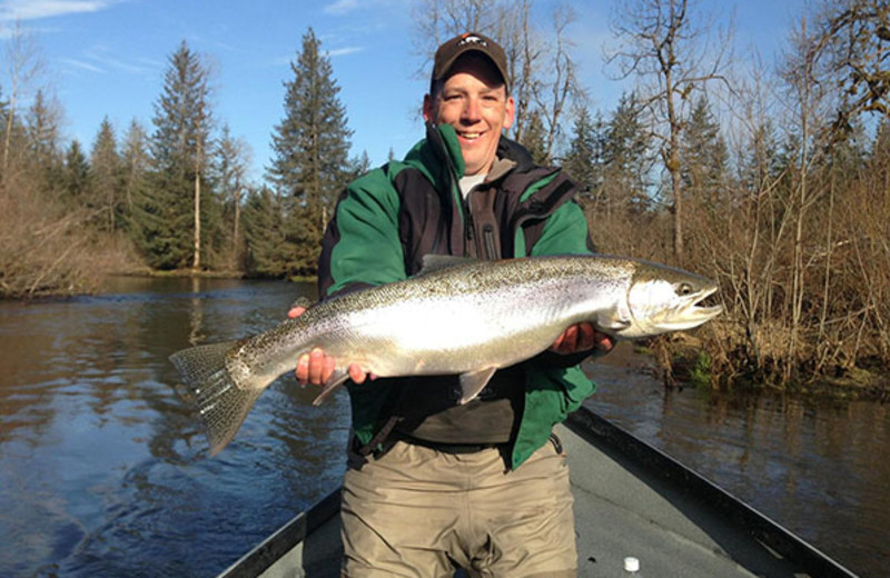 Fishing at Glacier Bear Lodge.