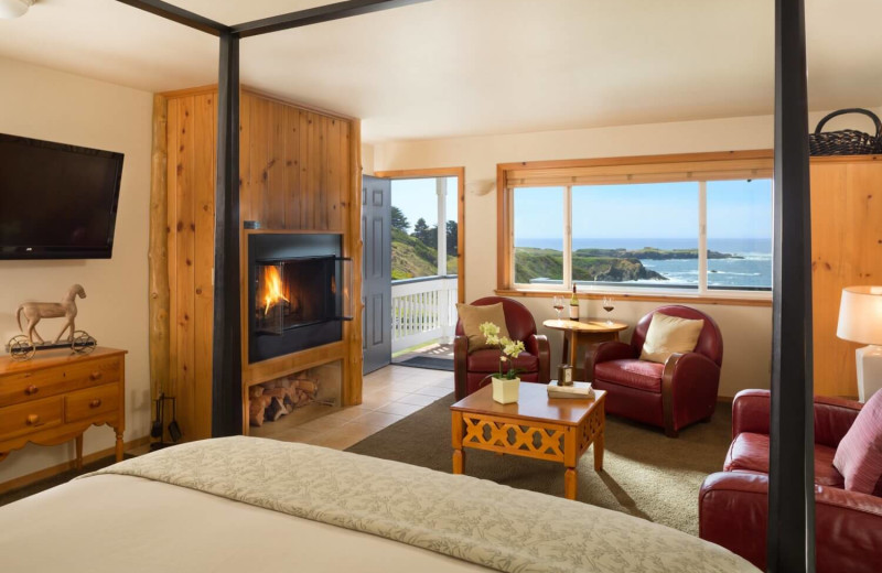 Guest room at Sea Rock Inn.