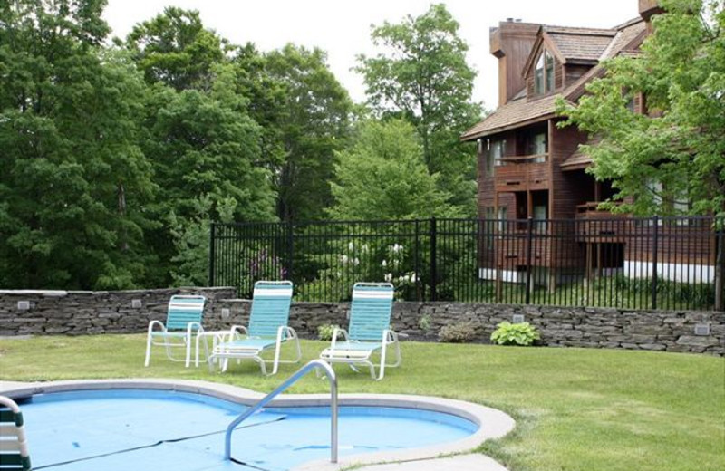 Outdoor  hot tub at Highridge Condominiuma.