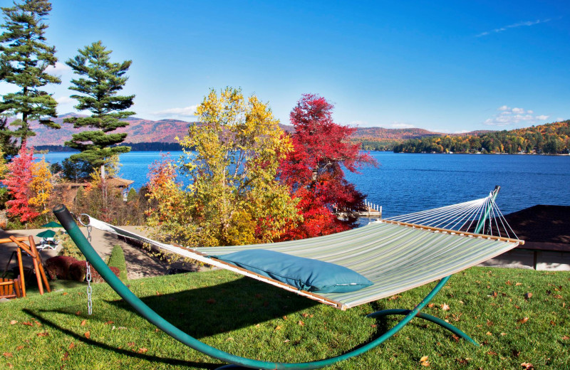 Hammock at The Lodges at Cresthaven on Lake George.