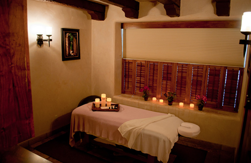 Spa massage table at Tubac Golf Resort.