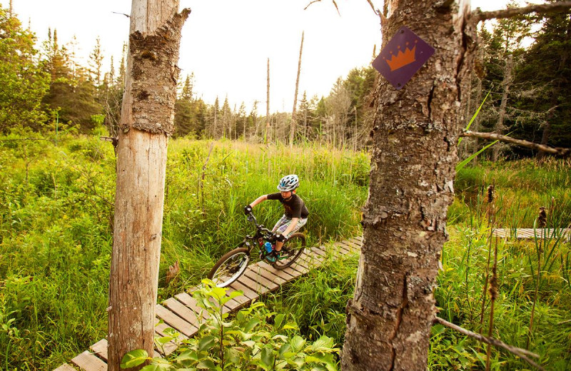 Biking at The Wildflower Inn.