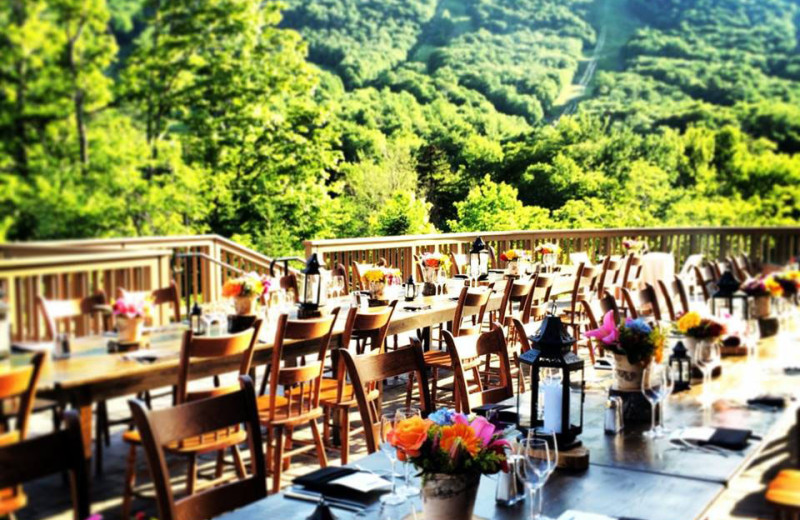 Wedding reception at Stowe Mountain Lodge.
