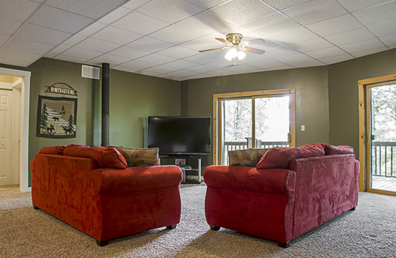 Living room at Hideaway Haven.