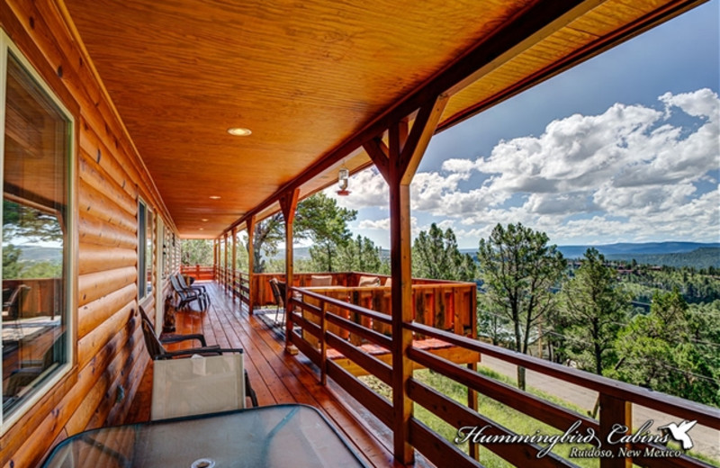 Private porch at Hummingbird Cabins - Bear Crossing Vacation Rental