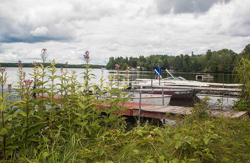Docks at White Manor Resort.