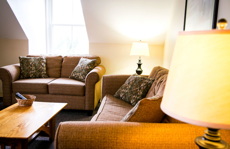 Guest living room at Town Square Condominiums.