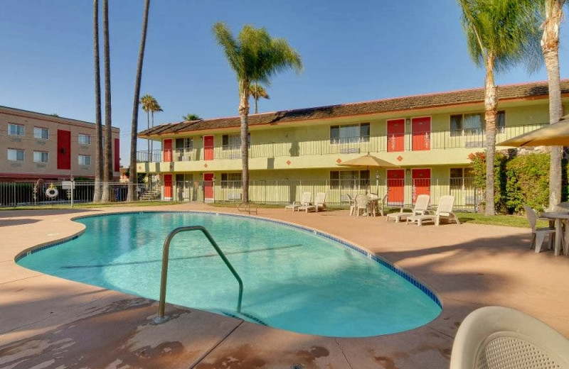 Outdoor pool at Vagabond Inn San Jose.
