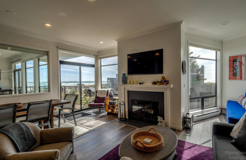 Rental living room at Pajaro Dunes Resort.