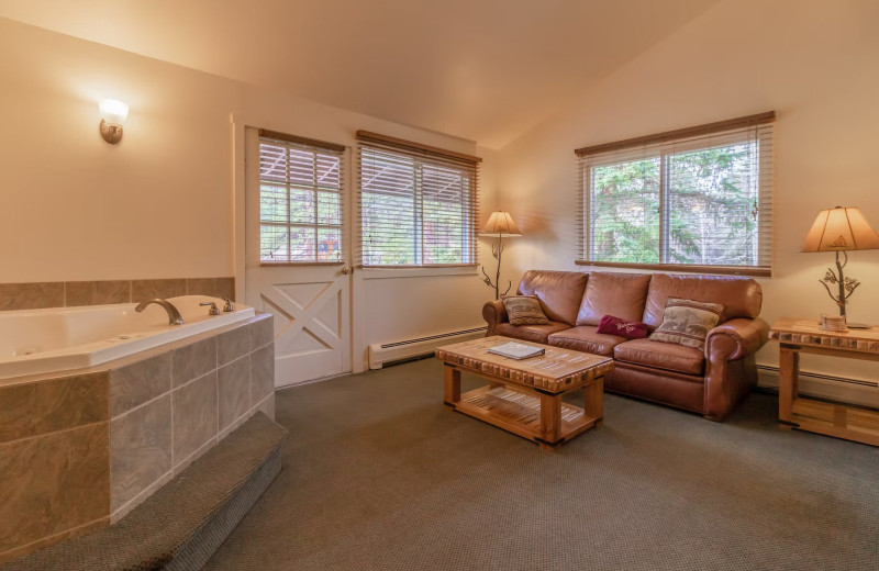 Guest room at Wildwood Inn.