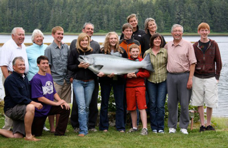 Fishing at The Fireweed Lodge.