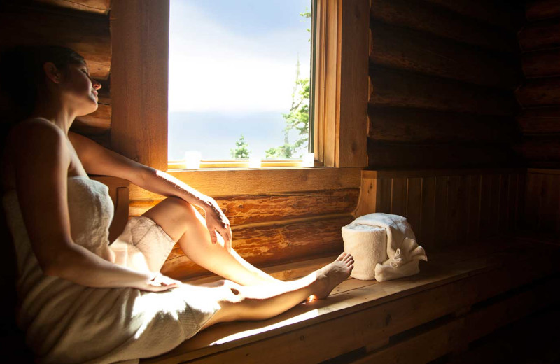 Sauna at Temperance Landing on Lake Superior.