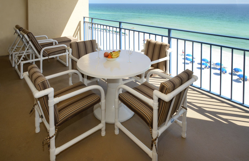 Guest balcony at Nautilus Condominiums.