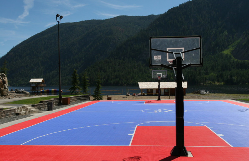 Onsite basketball courts at RockRidge Canyon Camp 