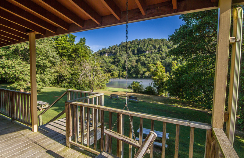 River view at Fulton's Lodge on the White River.