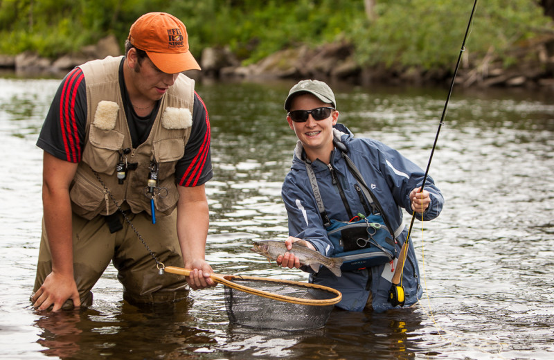 Waterways including the renowned Connecticut River abound with brook trout, rainbow trout, and brown trout for stream-side and drift-boat fisher men and women to catch (and release); precious time and memories with loved ones; all close to Jackson's Lodge, Canaan, Vermont's Northeast Kingdom.