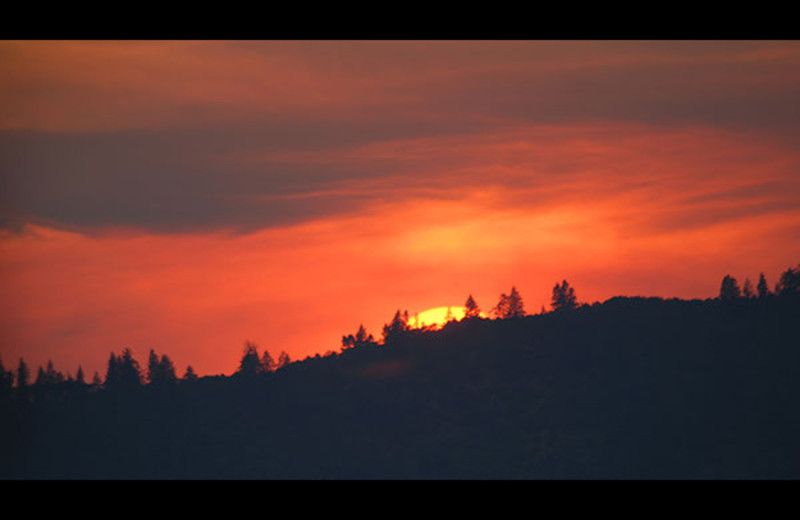 Sunset at Sourdough Lodge.