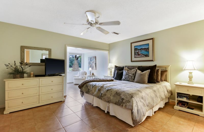 Rental bedroom at Amelia Rentals and Management Services.