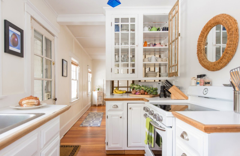 Cabin kitchen at GO-Cottage.