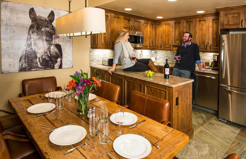 Guest kitchen at Manor Vail Lodge.