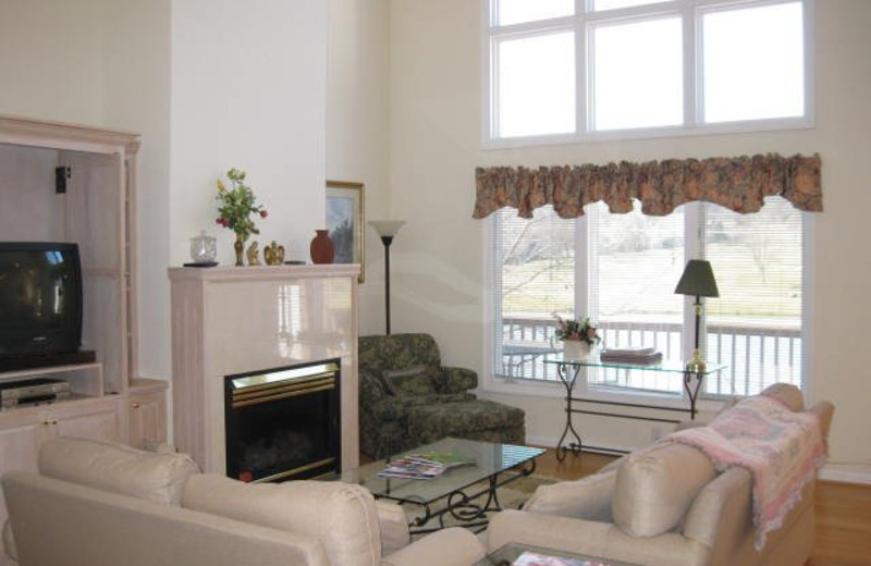 Rental living room at Jefferson Landing.