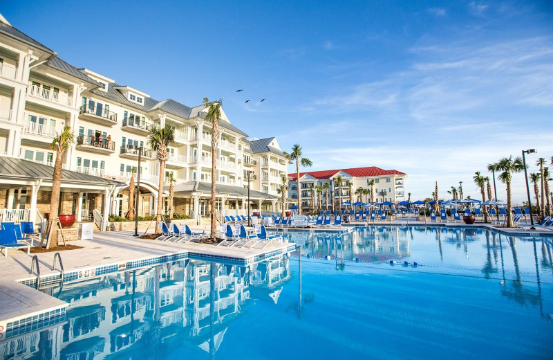 Exterior view of Charleston Harbor Resort and Marina.