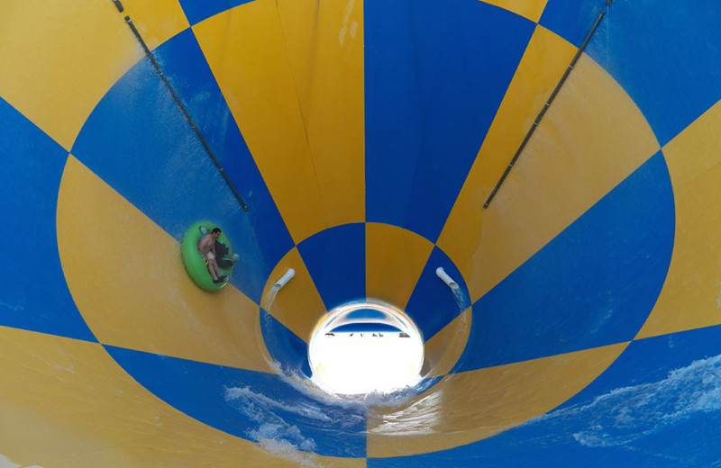 Tornado water ride at Darien Lake Resort.