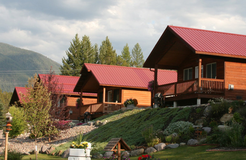 Cabins at Glaciers' Mountain Resort.