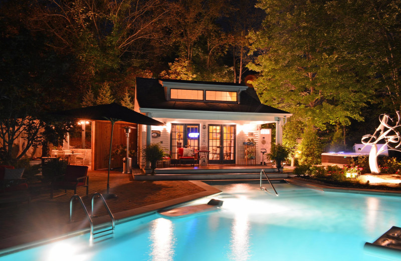 Outdoor pool at The Welsh Hills Inn.