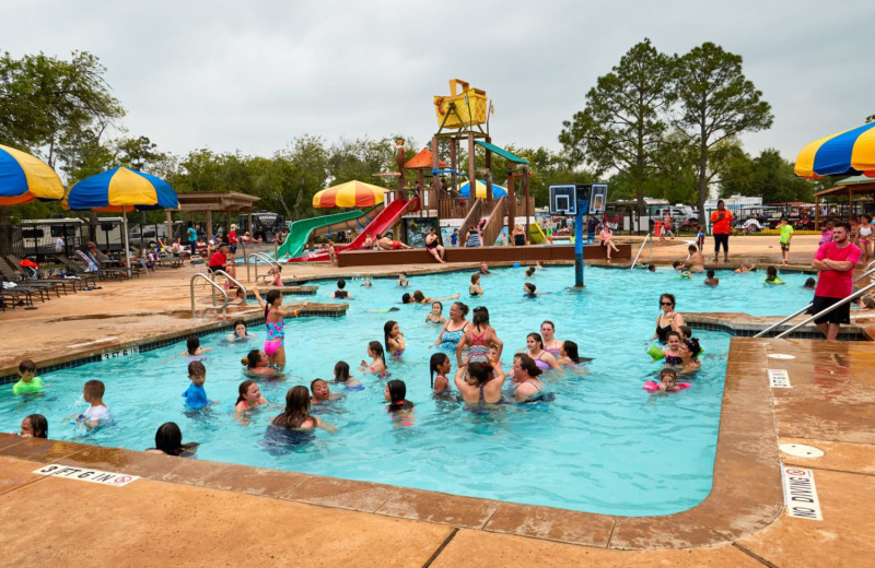 Water park at Lone Star Jellystone.