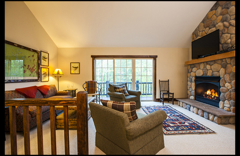 Rental living room at Owaissa Club Vacation Rentals.