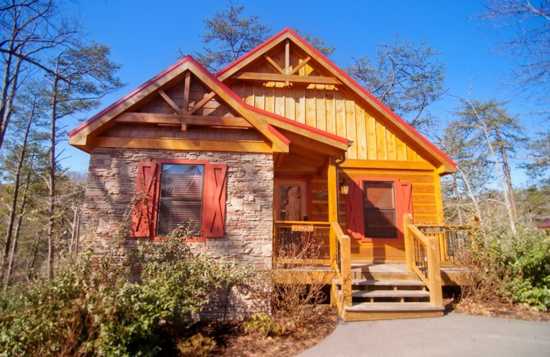 Cabin exterior at Accommodations by Parkside Resort.