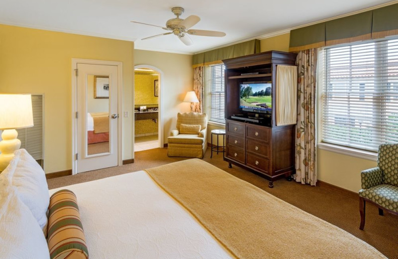 Guest room at The King and Prince Beach & Golf Resort.