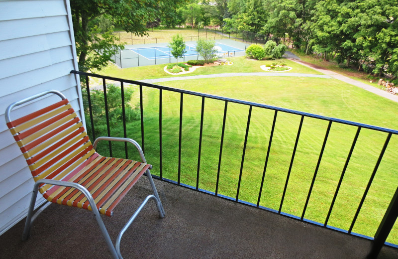 Balcony view at The Thompson House.