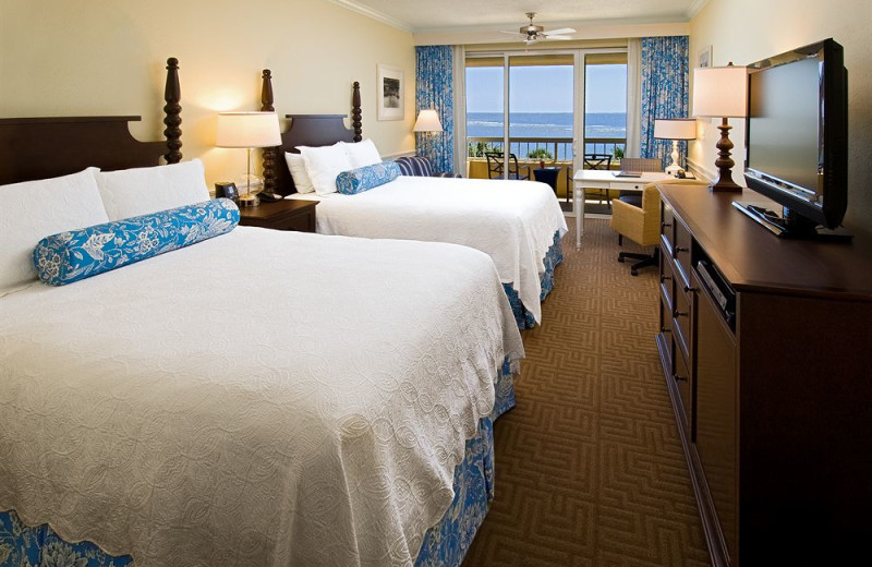 Guest room at The King and Prince Beach & Golf Resort.