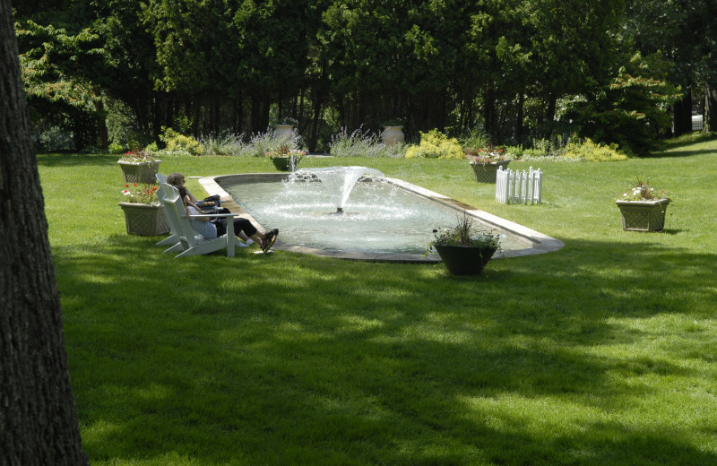 Fountain at The Spa at Norwich Inn.