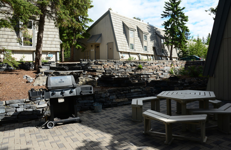 Patio at Tunnel Mountain Resort