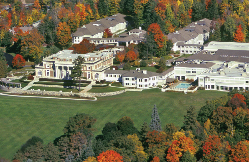 Aerial view of Canyon Ranch in Lenox.