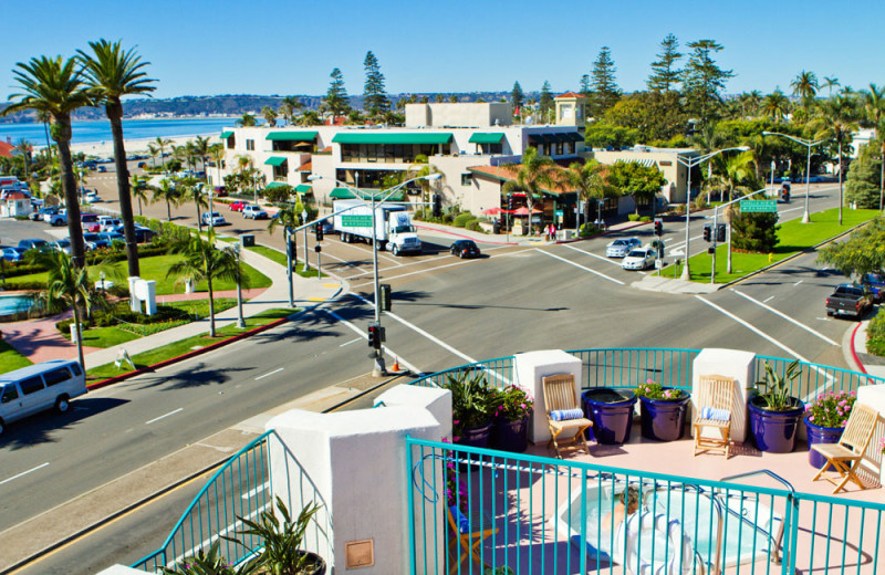 Jacuzzi on Sundeck with Ocean View at the Coronado Beach Resort