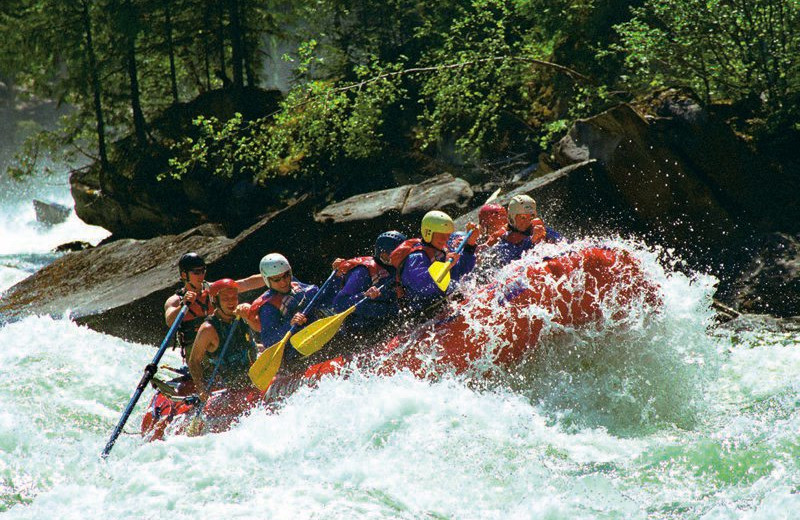 Rafting at Bear Cub Lodging.