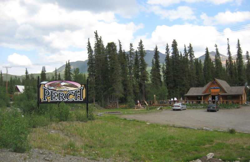 Exterior view of Denali Perch Resort.