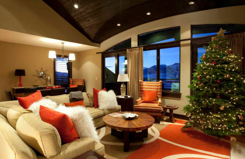 Guest living room at Lumiere Telluride.