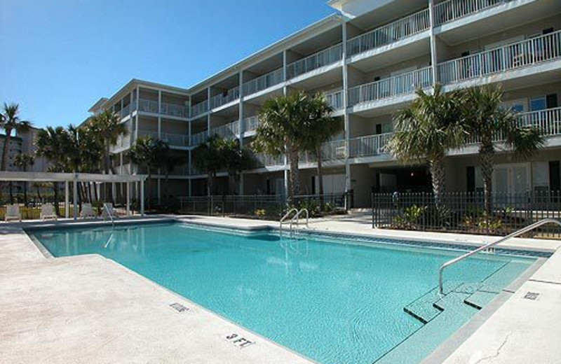 Exterior Pool View at Meyer Vacation Rentals
