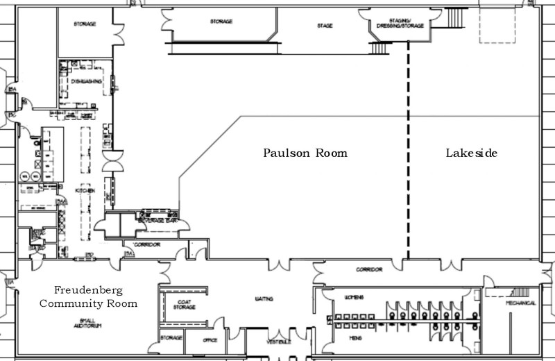 Meeting room plans at GrandStay Parkers Prairie.