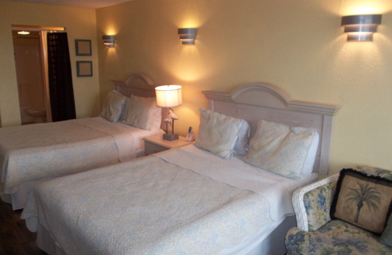 Guest suite at the Sea Breeze Suites Port Aransas.