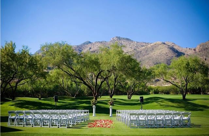 Outdoor wedding at The Lodge at Ventana Canyon.